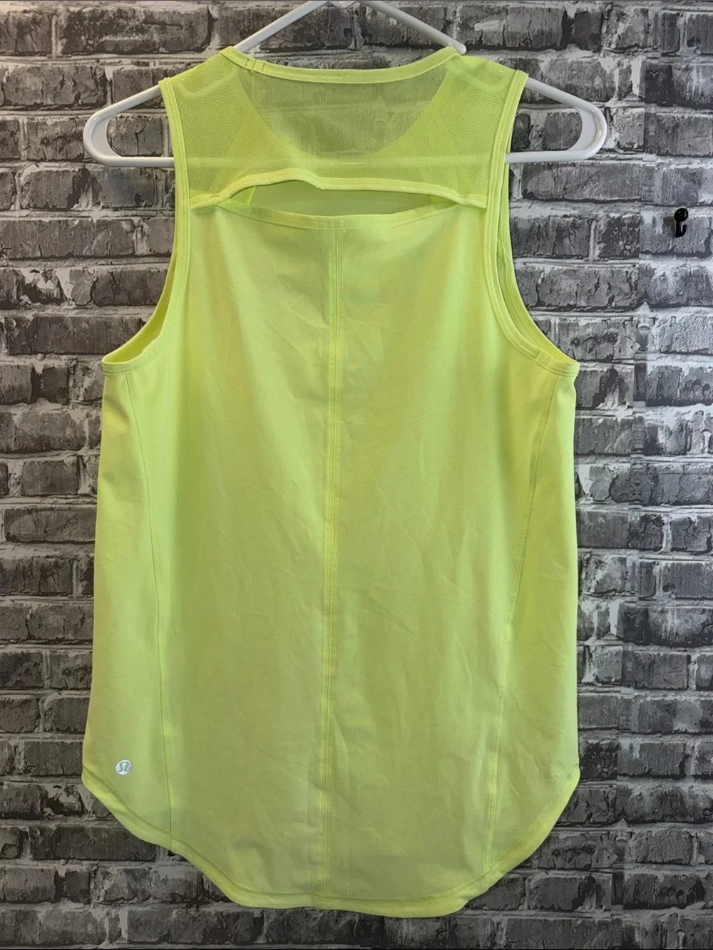 Women’s Lululemon Neon Yellow Performance Tank Top - Lightweight Activewear
